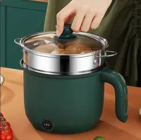 Rice Cooker Small 2L Mini Hot Pot Cooker With Steamer Electric Pot Multi Cooker Rice Cooker Small 2L Mini Hot Pot Cooker